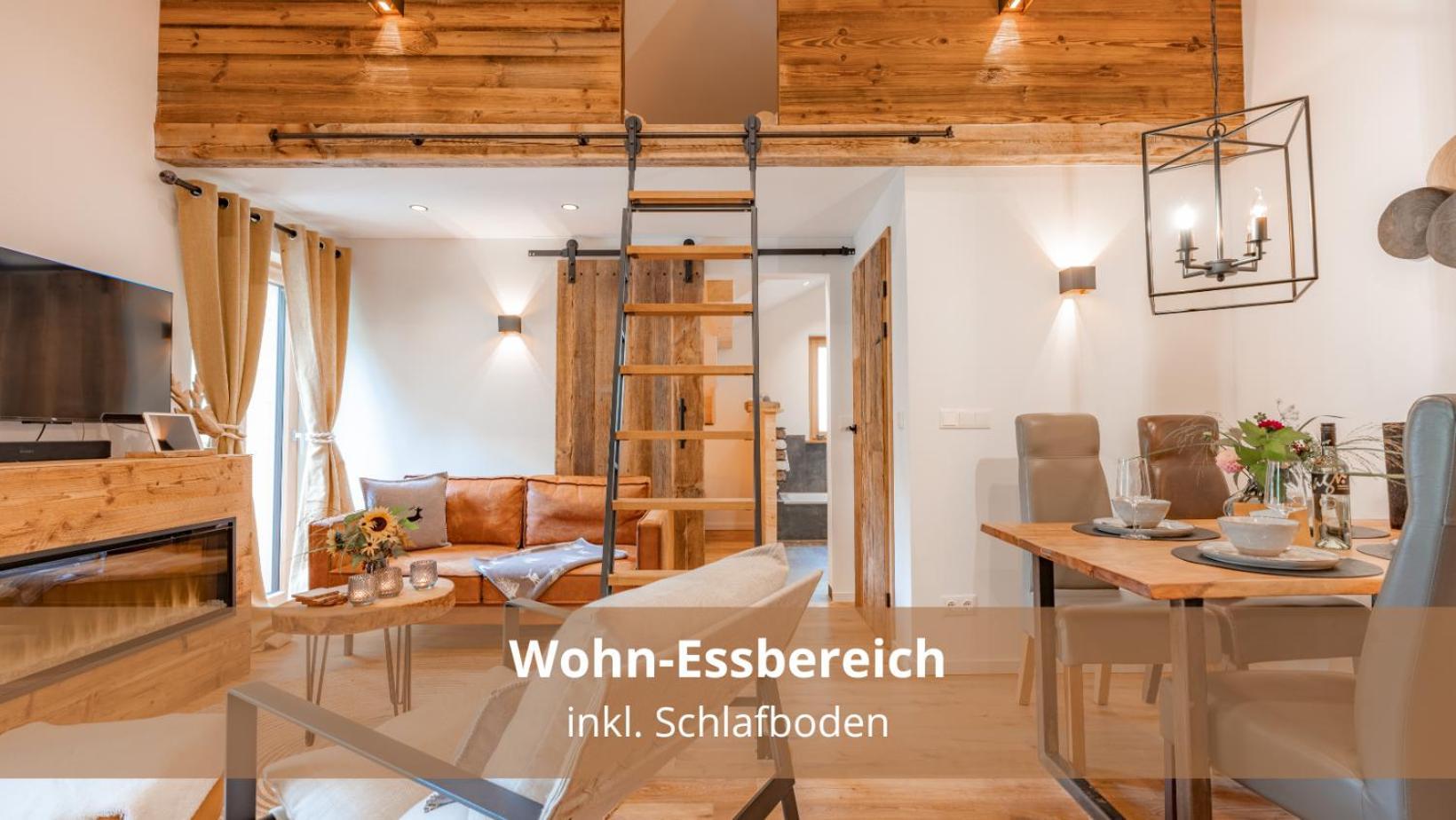 Chalet Waldhaeusl Luxurioese Ferienwohnungen Mit Sauna & Whirlpool, Kamin, Balkon Oder Terrasse Mit Bergblick 海利根布卢特 外观 照片